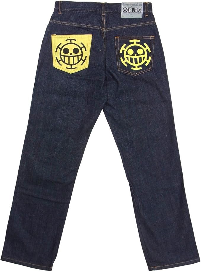 Amazon ワンピース One Piece ジーンズ トラファルガー ロー タトゥー 王下七武海 デニム パンツ 刺繍 Opsp 002 ジーンズ 通販