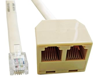 APG Printer Interface Cable | CD-D1D2EP | Dual Drawer Splitter Cable | RJ-12 Male Splitter Cable Cash Drawers with MultiPRO Interface | Compatible with Epson Printers