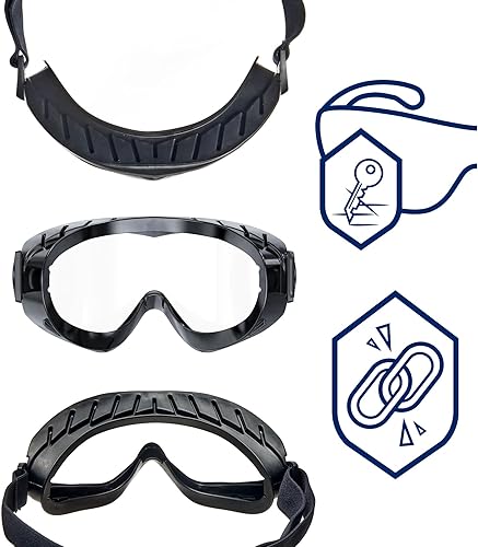 Miniatura 2 de Dräger X-pect 4400 - Gafas de seguridad antivaho y antiarañazos con resistencia química, 5 unidades