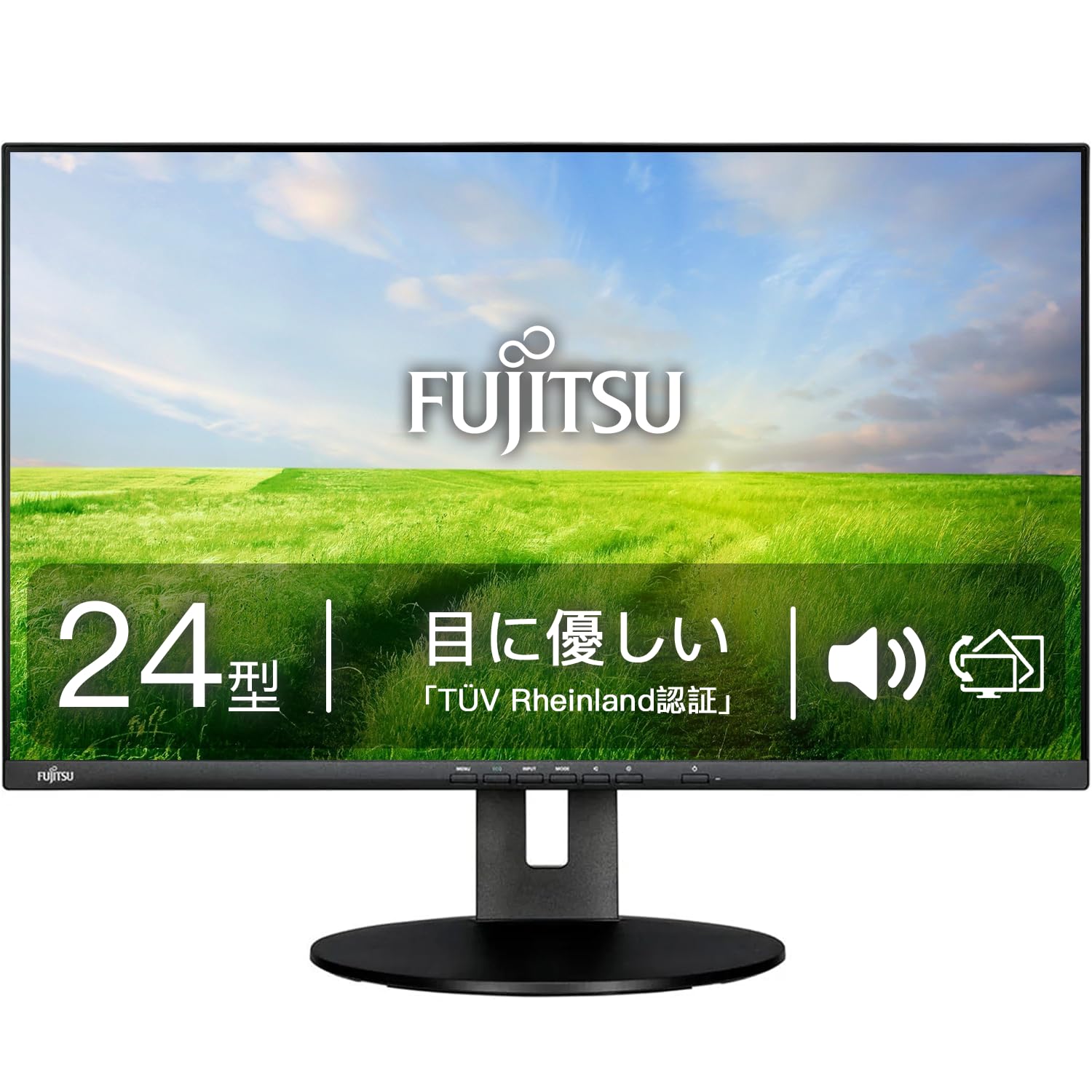 富士通製モニタ VL-B24-9T(8T互換) Amazon.co.jp: 【整備済み品】富士通【縦回転90°/高さ調整150mm】24型