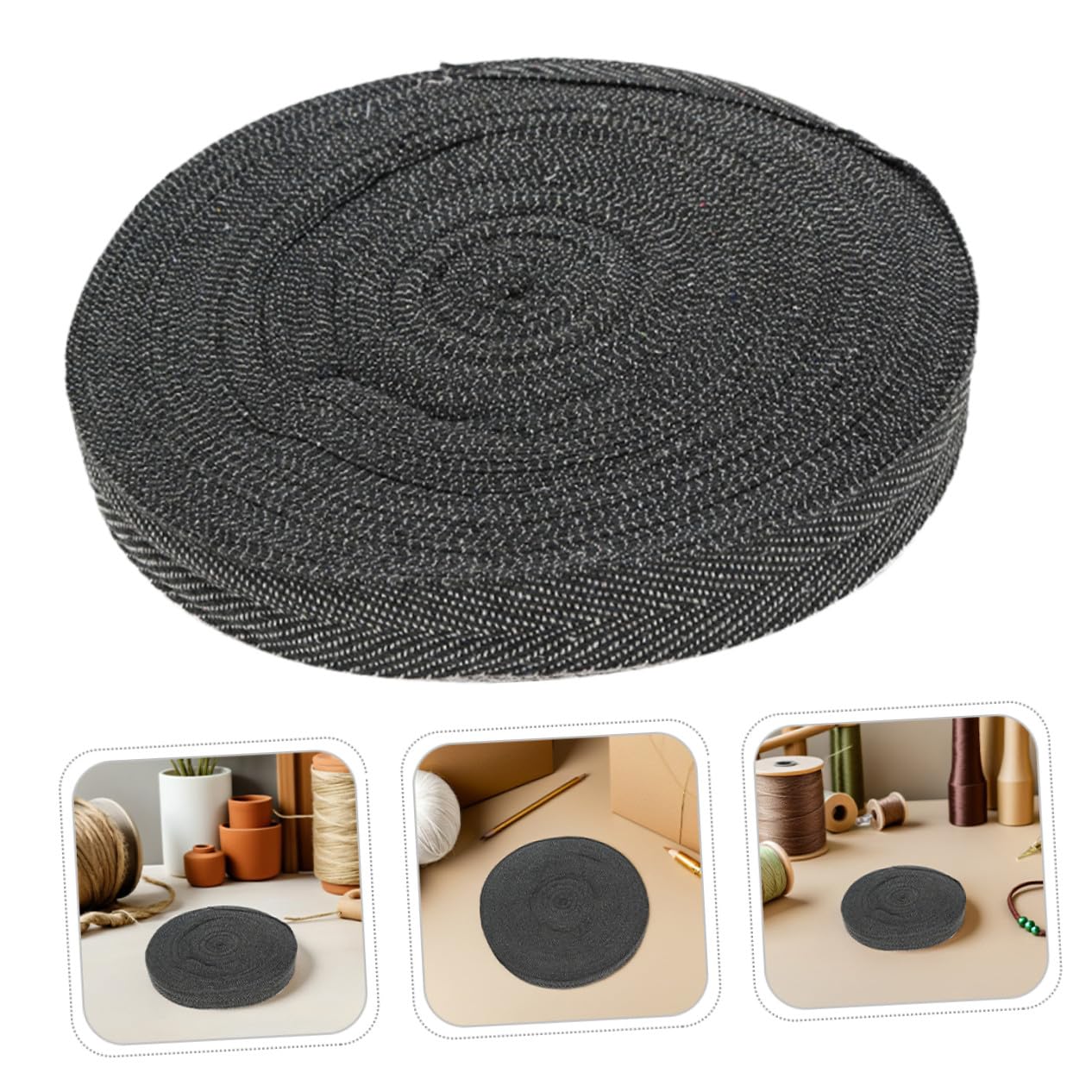 Gatuida Baumwoll Schrägband für Teppichkantenband aus Polyester Baumwoll Material Fest Haftend für Selbstgemacht Teppichherstellung und Heimprojekte mit Sauberer Einfassung