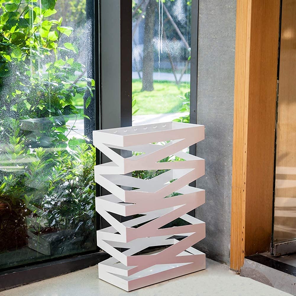 Portaombrelli In Metallo Autoportante - Nero Per Ingresso, Ufficio O Casa - Foto 13