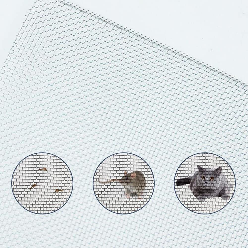 Lot de 20 tamis en maille d'acier tissé antirouille avec trou de 1 mm 1 x 8 m Polyvalents pour des formes personnalisées et des applications durables