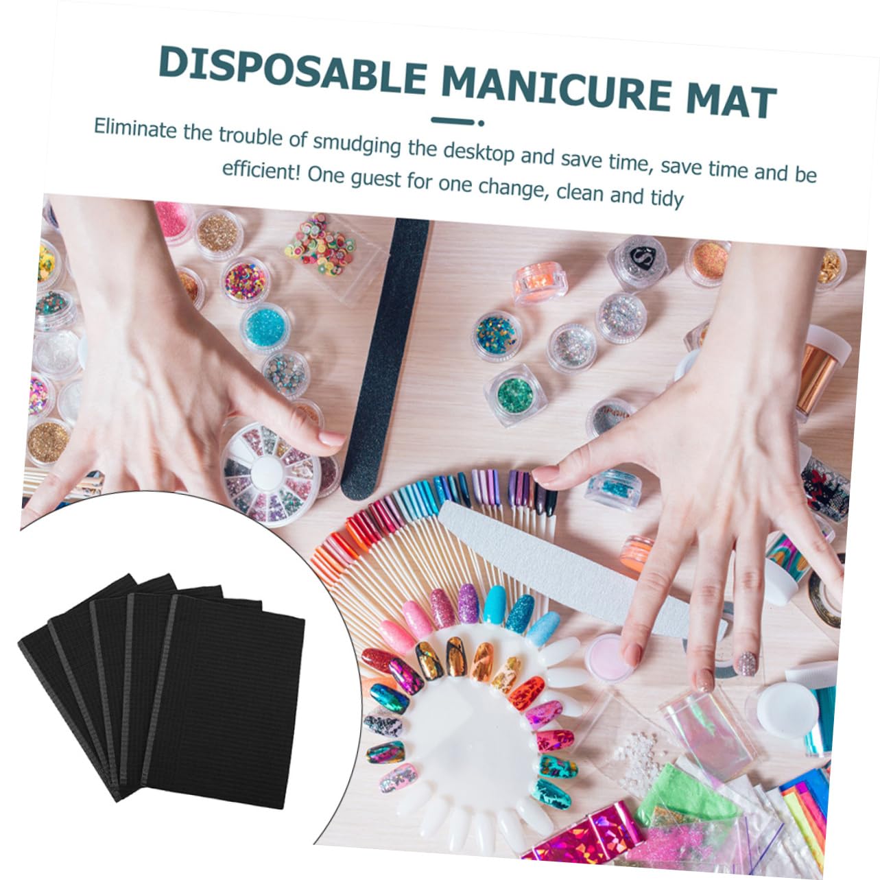 Professional Manicure Tablecloth Nail Art Desk Cushion Nail Art Hand Pad Set