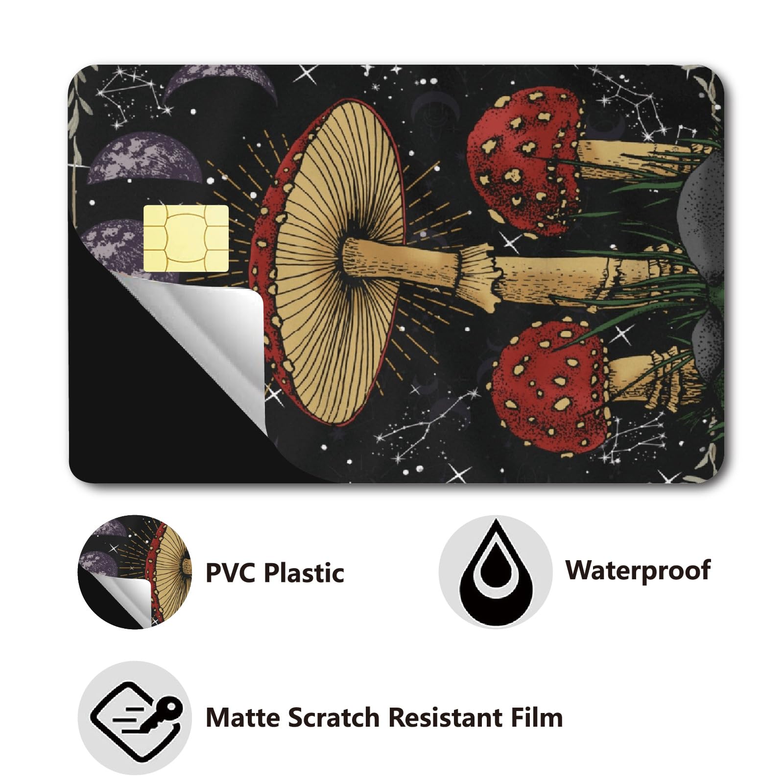 Skin Adesive Per Carte Di Credito E Debito - Design Nero Dorato Sabbie Mobili - Impermeabile E Rimovibile - 4 Pezzi - Foto 6