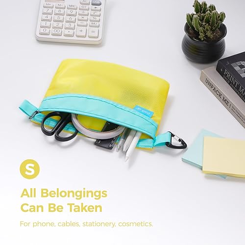 Miniatura 2 de pack all Juego de 3 bolsas con cremallera de material resistente al agua, bolsas de malla con cremallera para almacenamiento, viajes, oficina