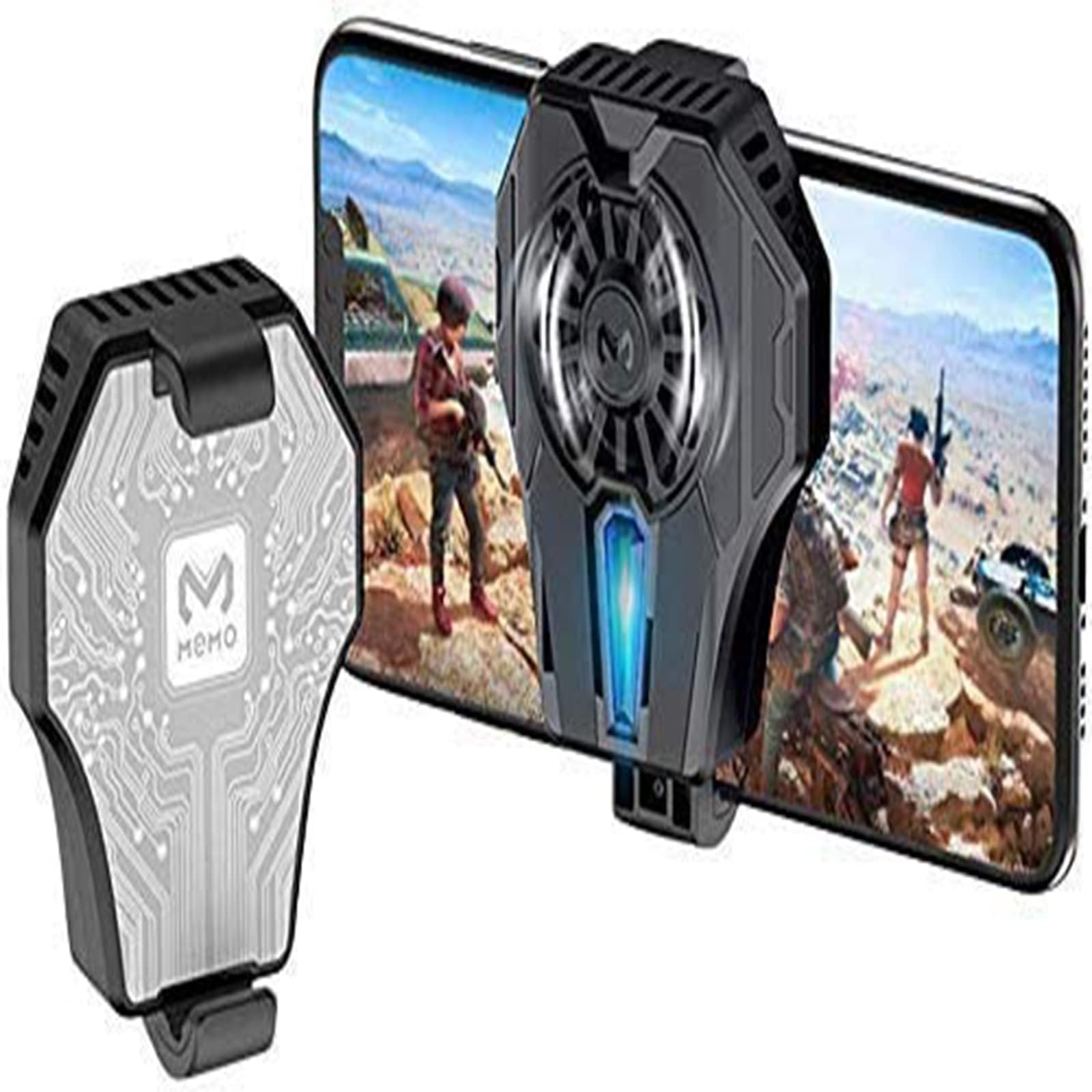 THE WHITE SHOP Semiconductor Refrigerator Portable Phone Radiator Fans for Watching Videos and Playing Games Mobile Phone Cooling Fan is Suitable for Android iOS/Black