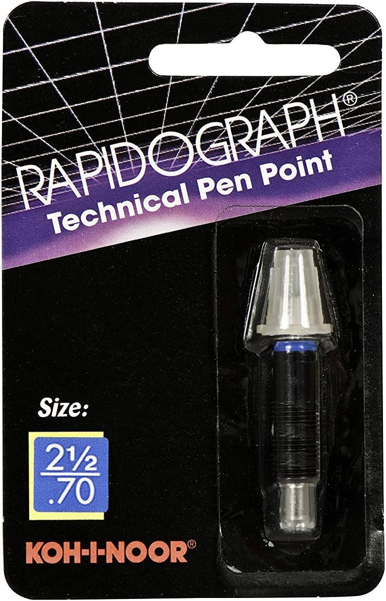 Koh-I-Noor Rapidograph Stainless Steel Replacement Point, .70mm, 1 Each (72D.25)