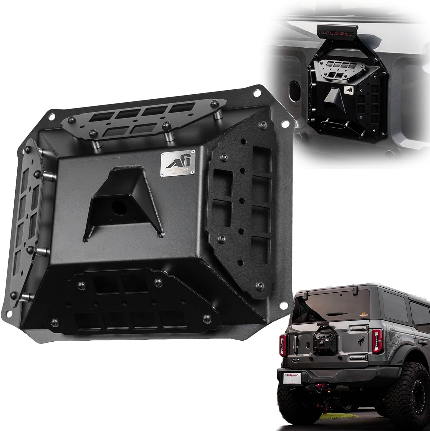 Agency 6 Spare Tire Delete kit - Fits Ford Bronco 2022+ - Made in The USA