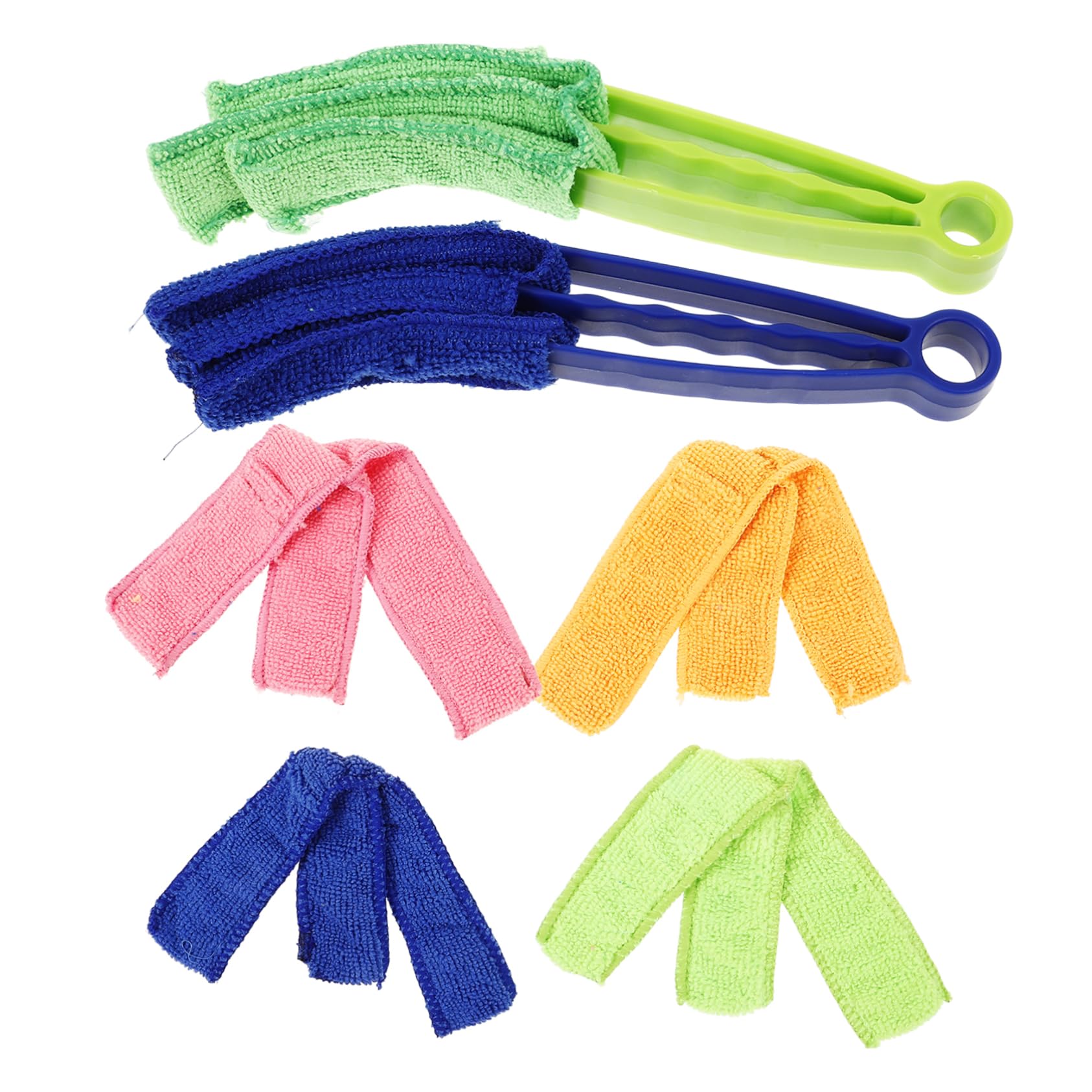 Gadpiparty 3 Juegos Cepillo de limpieza para persianas manejar hendedura producto lama limpiador de aire acondicionado estores plumero para limpieza de persianas plumero ciego el plastico