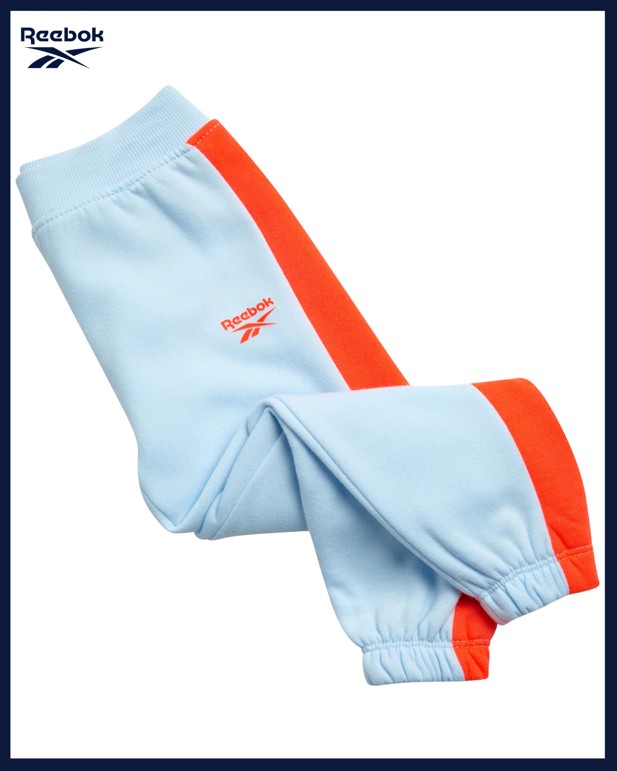 Reebok - Felpa e pantaloni della tuta in pile ad alte prestazioni 2 pezzi per ragazze, abbigliamento sportivo per bambini/ragazze, 2T-6X