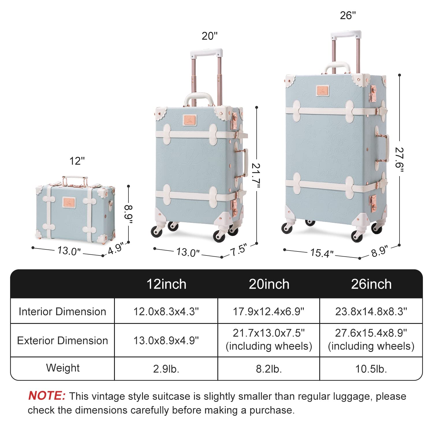 Unitravel Womens Piece Luggage Set Women's Piece Luggage Sets On Sale