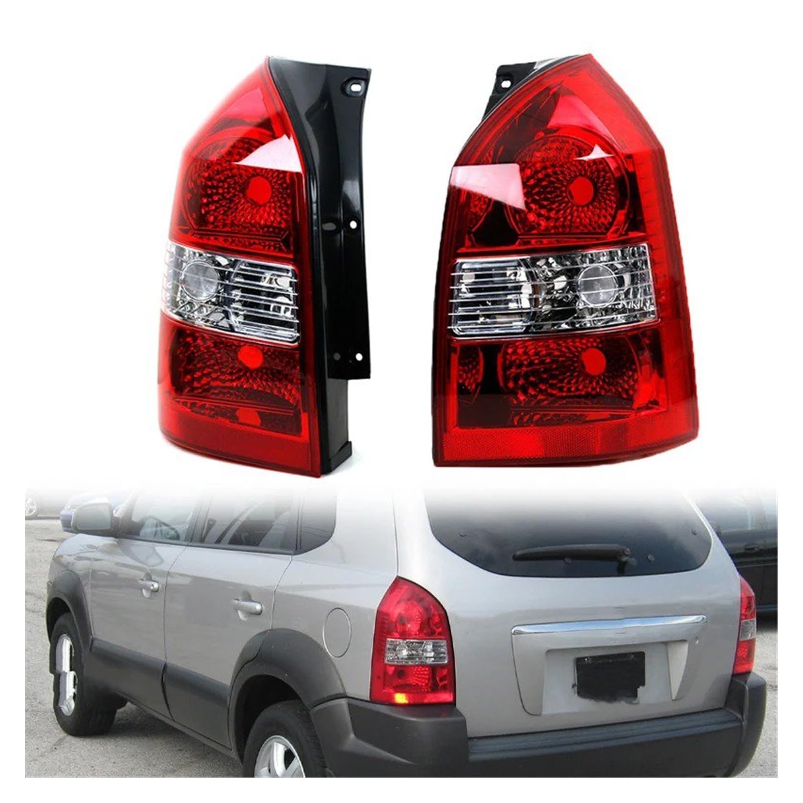 SANCAK Tercera Tercera Luz De Freno Para Hyundai Para Tucson 2005-2010 Pantalla Freno Coche, Carcasa Luces Traseras, Lámpara Trasera Marcha Atrás Sin Bombilla