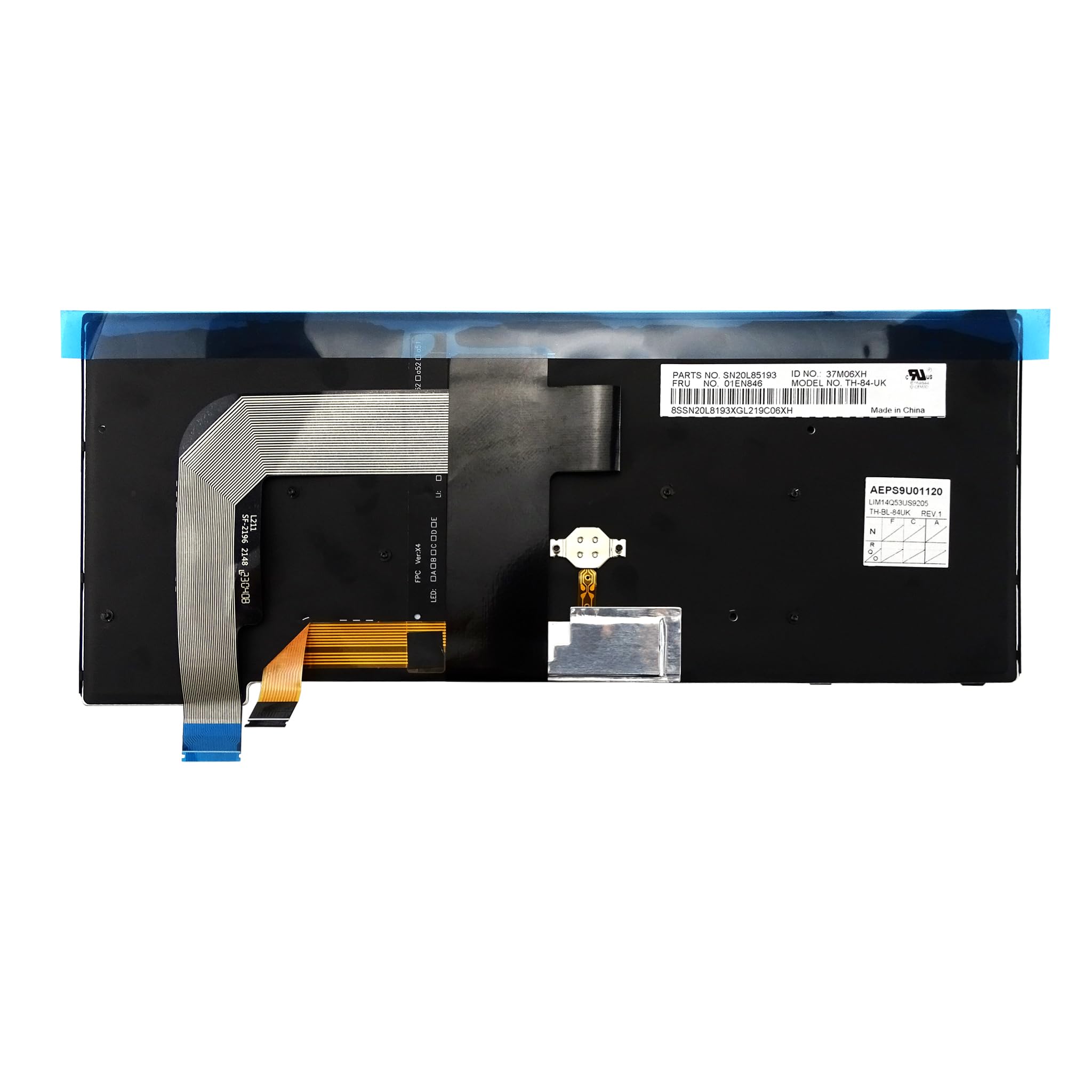 Wymienna klawiatura z podświetleniem do Lenovo Thinkpad T470s (UK English, podświetlana)