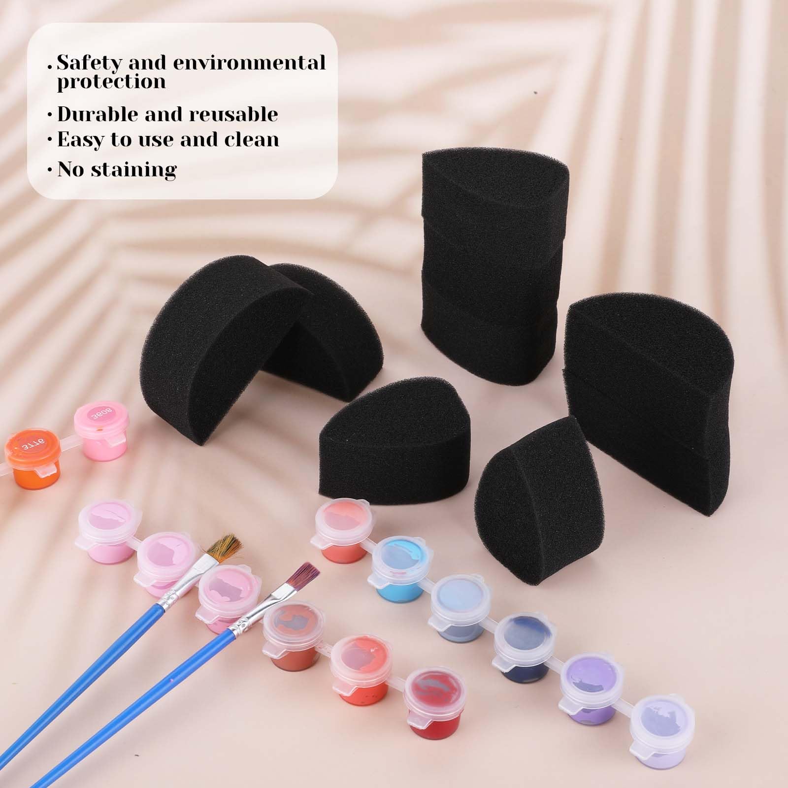 20 Stück Gesichtsbemalung Schwämme - Hochdichte Malschwämme Für Make-up & Kunst