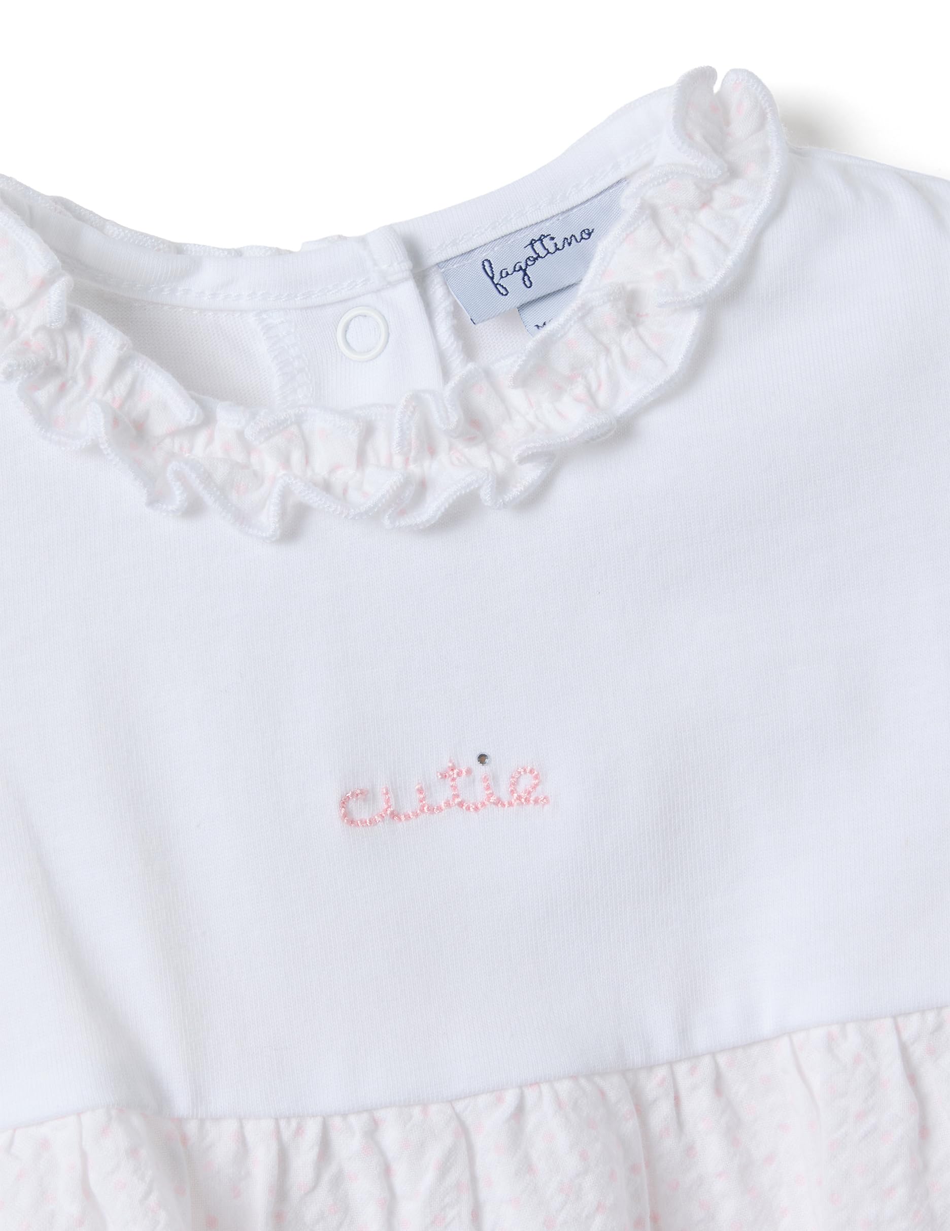 OVS KIDS Pagliaccetto in puro cotone multicolor da neonata con collo a volant