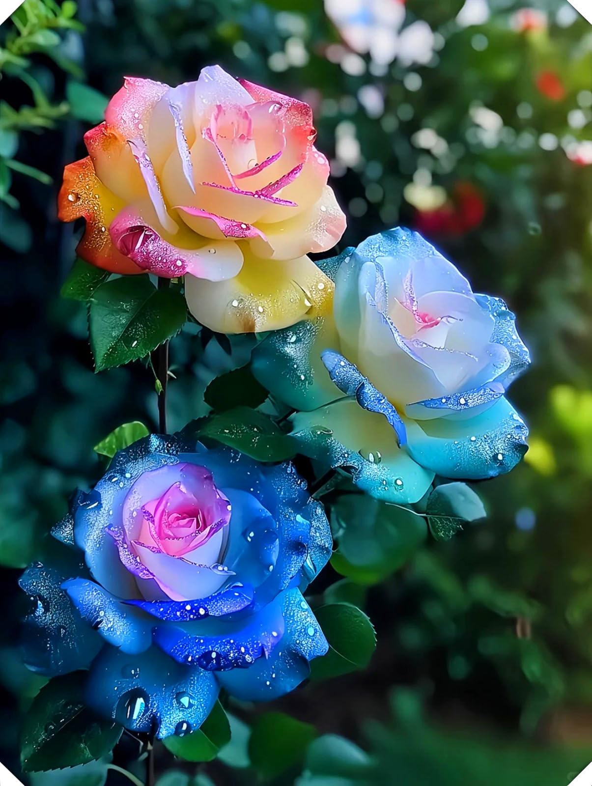 Unique Rose Bulbs for Planting Now UK Perennial Ornamental Greening Flower Display Natural Organic Excellent Good for Containers Cold-Resistant Rapid Growth Easy Planting-4bulbs-C — image 1