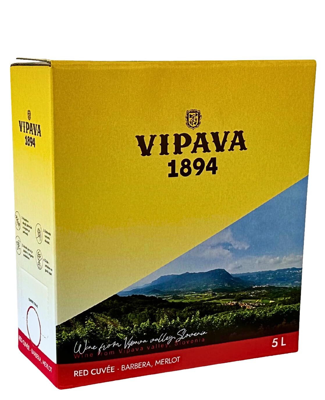 Vipava 1894 Barbera/Merlot Rotwein BiB (5 L)