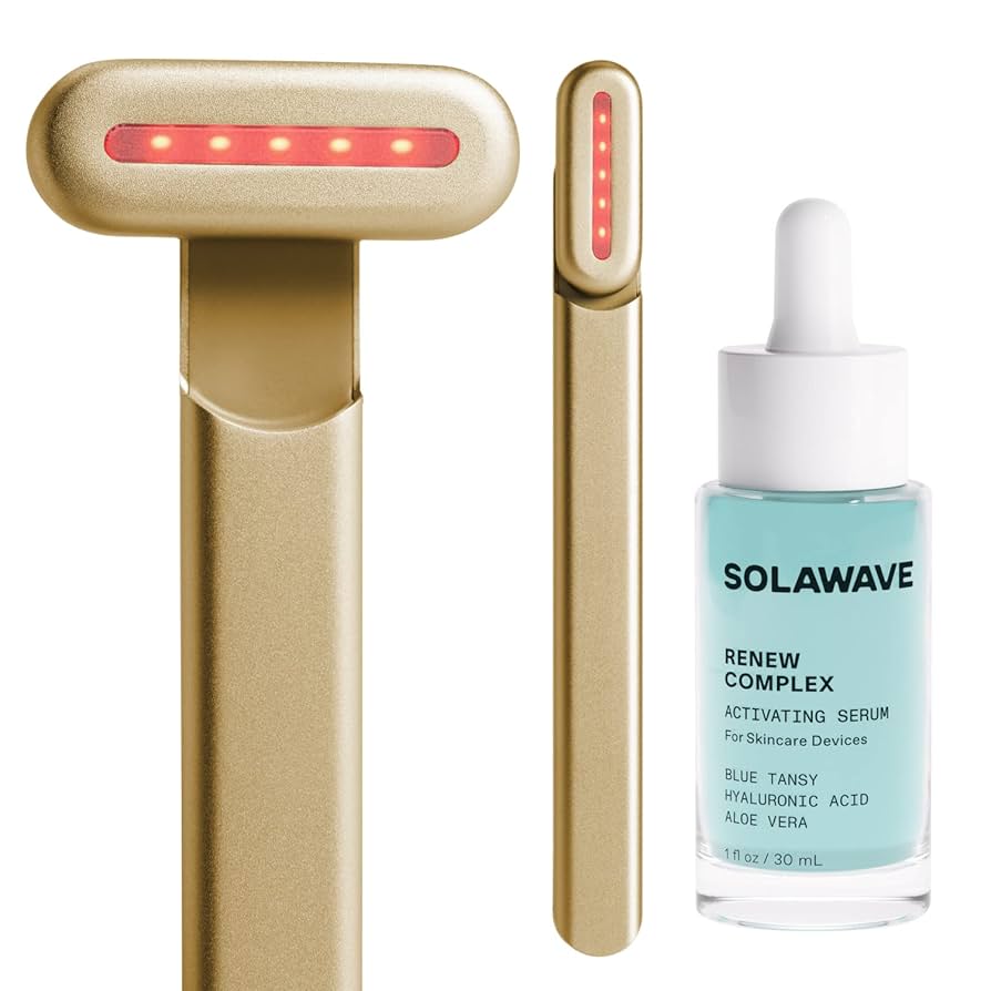 SolaWave 4-in-1 Facial Wand and Renew Complex Serum Bundle