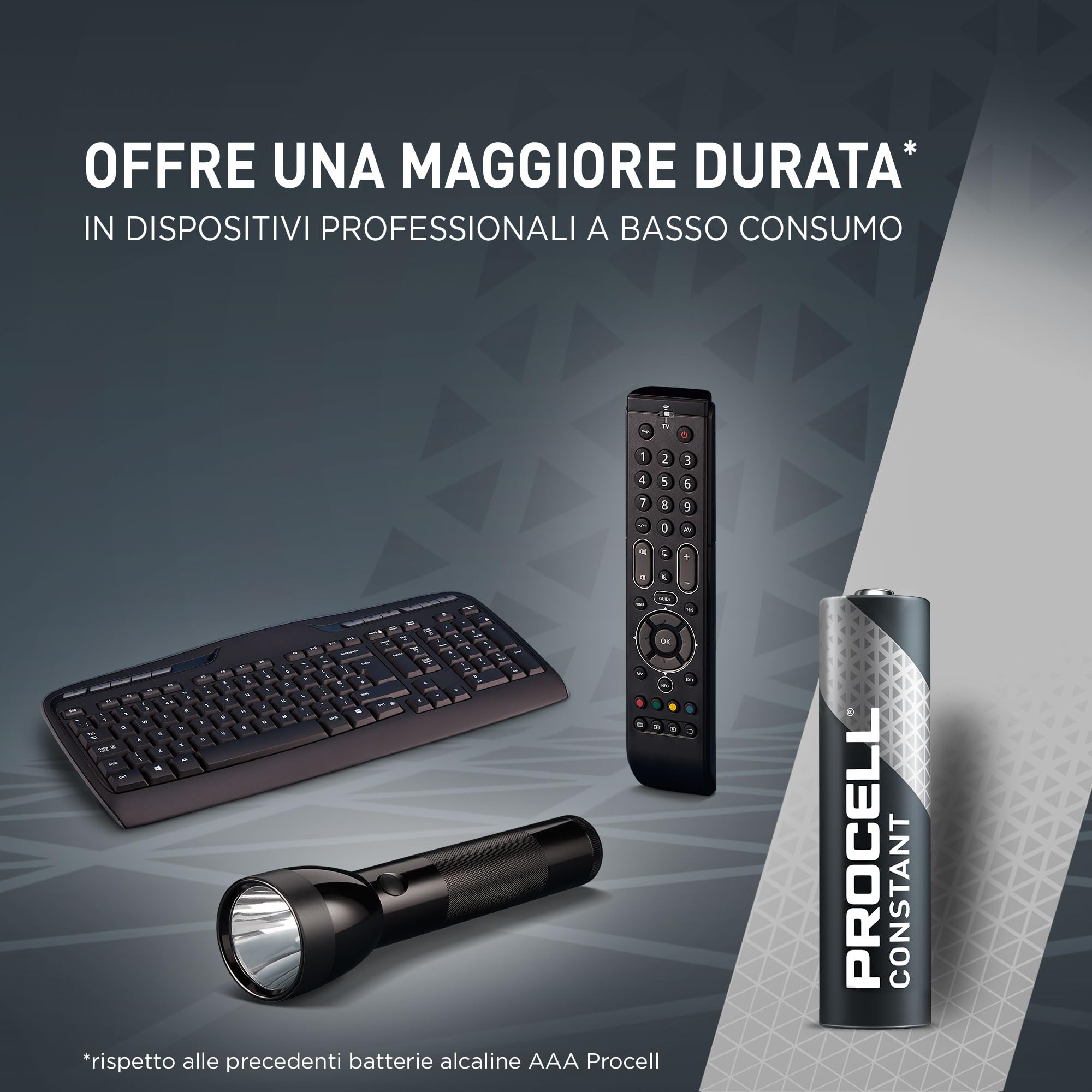 100X Duracell Procell AAA Mini Stilo (10 Blister Da 10 Batterie) 100 Pile (LR03/MINI STILO/MICRO)