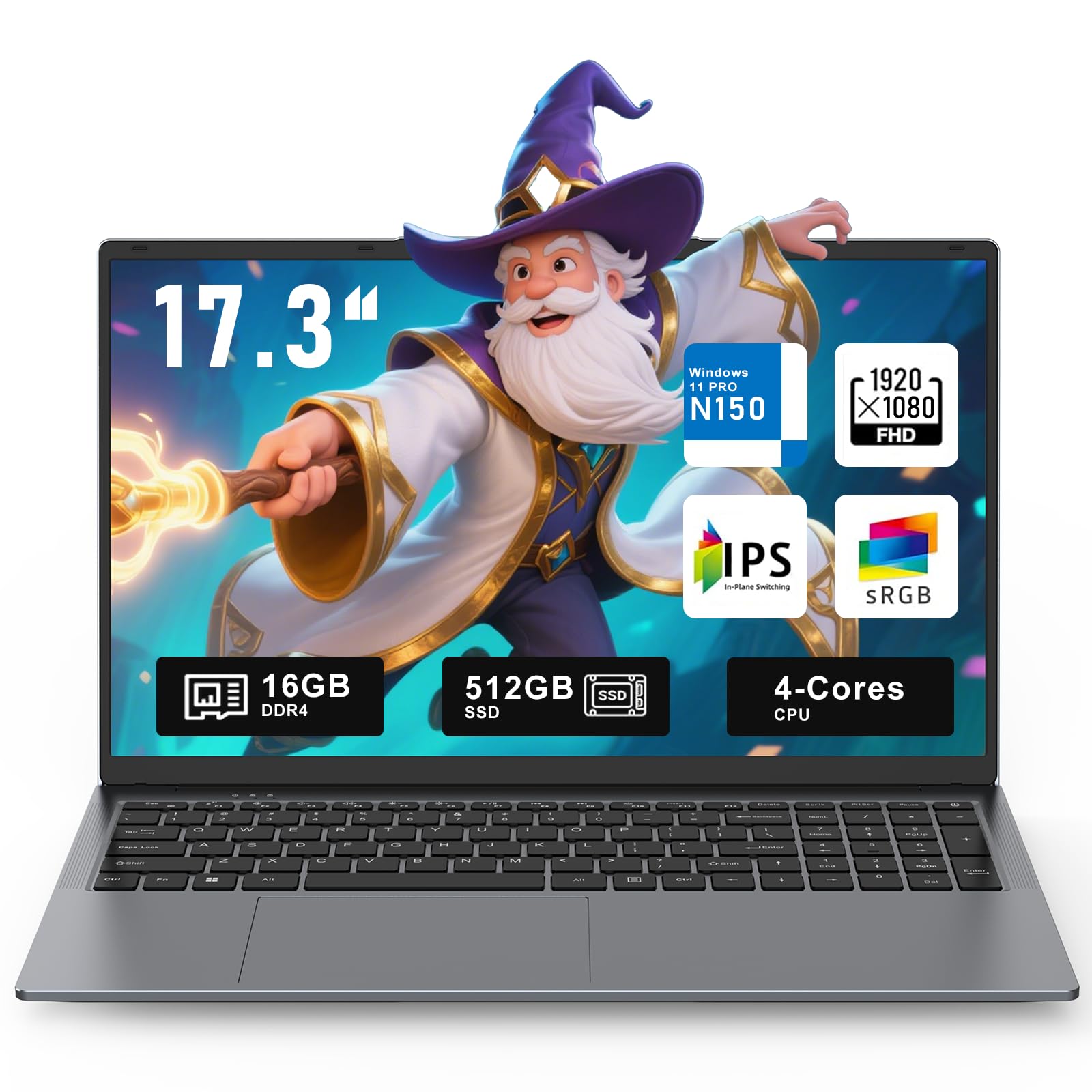 Amazon.com: CHIFUYOU 2026 Gaming Laptop,17.3 Inch Office 365
