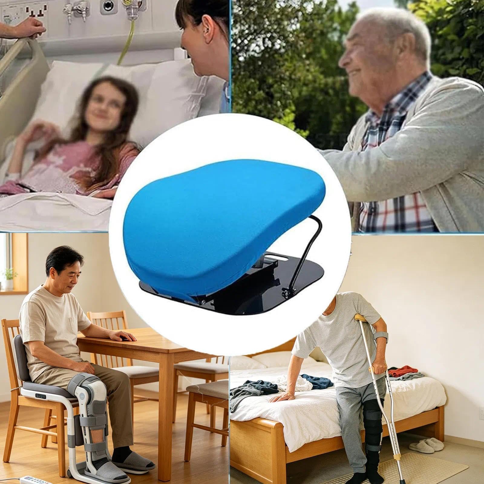 Cojín Eléctrico De Asistencia Para Sentarse Y Levantarse De Las Sillas | Silla elevadora eléctrica ajustable ayuda para la movilidad de personas mayores y personas discapacidad soporta hasta 100 kg