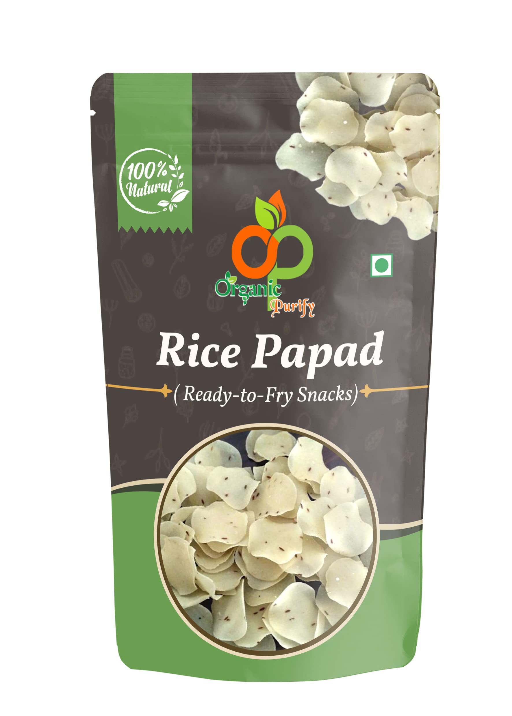Organic Purify Fryums Small Rice Papad Snack Chips Ready to Fry 400GM (B08K5TJSJL) Amazon Price History, Amazon Price Tracker