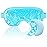 NEWGO Cooling Eye Mask for Puffy Eyes, Cold Eye Mask Eye Ice Pack for After Eyes Surgery, Tension Stress Relief, Itchy Eyes, Headaches, Dark Circles - Blue (1 Set Eye Pad and Eye Mask)