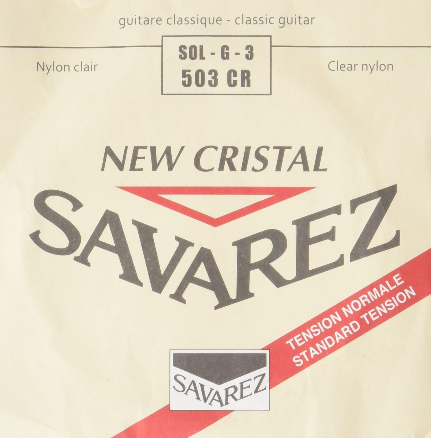 Savarez New Cristal - 503CR - Concert Guitar - G3 Single String - Normal Tension - Gauge .033 - Tension 5.8 kg/ 12.8 lbs