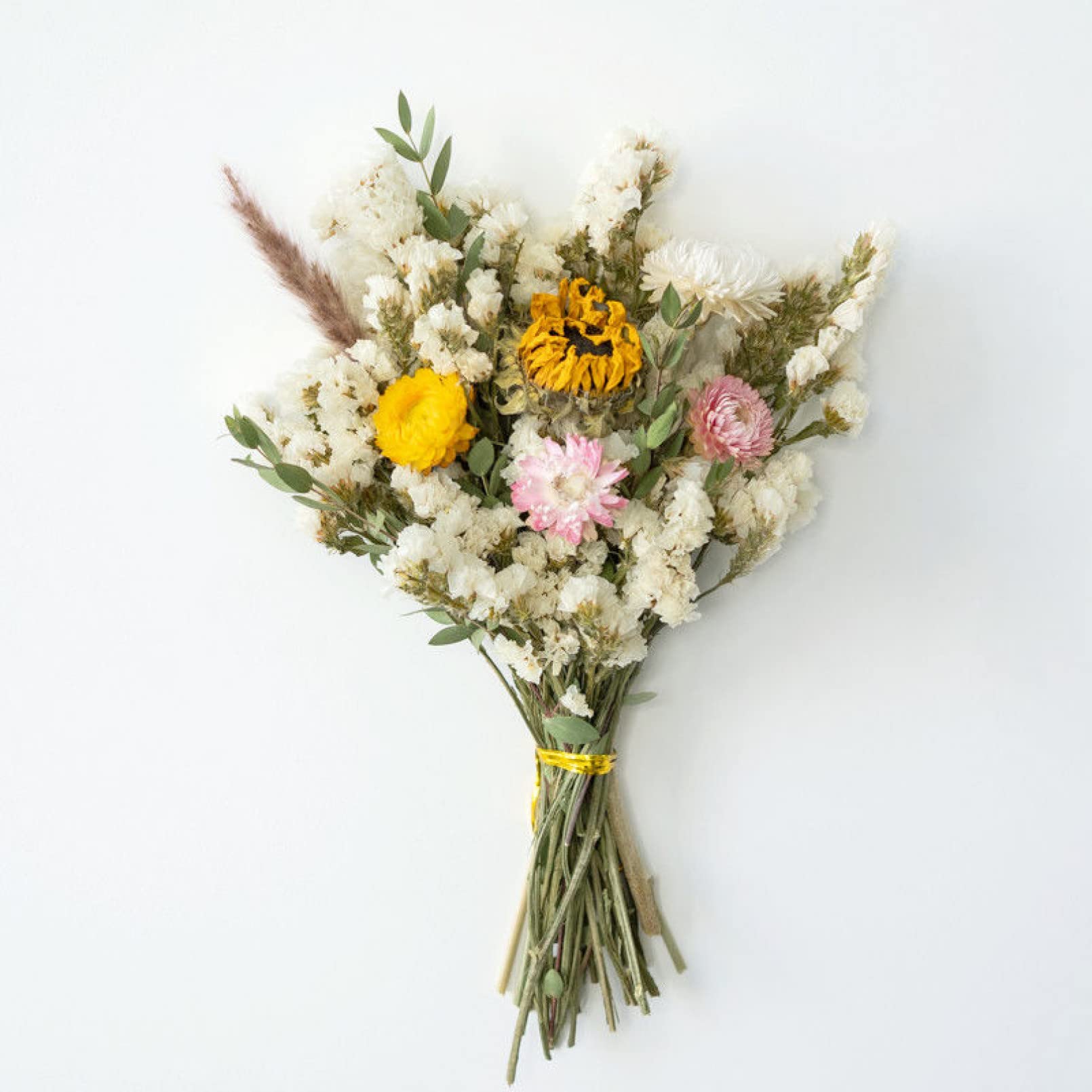 Fiori Cotone Foglie essiccate Naturali Pampa Naturale Erba Margherita Sole Mazzi di Fiori Decorazione di Nozze Accessori per la casa