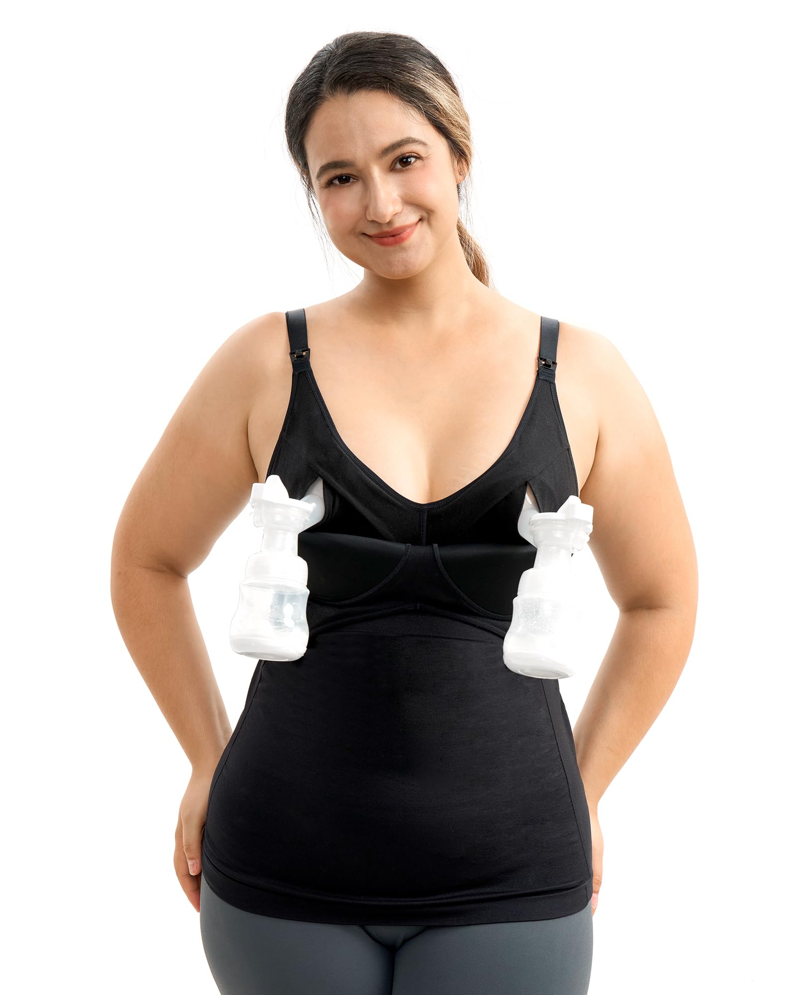 Momcozy Hands Free Pumping Tank Top All In One Pumping
