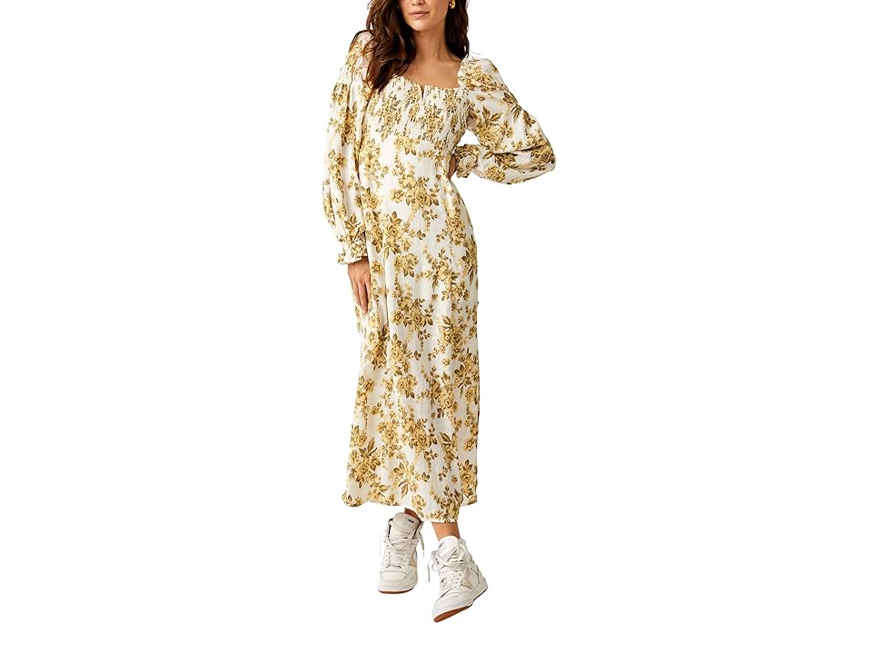 Free People Jaymes Midi (Pastry Cream Combo) Women's Clothing INTERNATIONAL SHIPPING