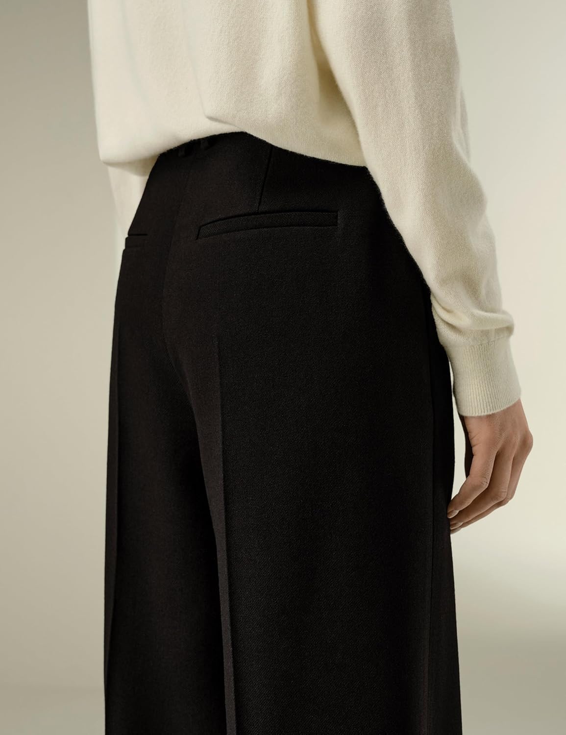 LilySilk Silk Wool Blend Women Trousers Ladies Work Pants High Waisted with Wide Leg for Women Business Casual - Image 8