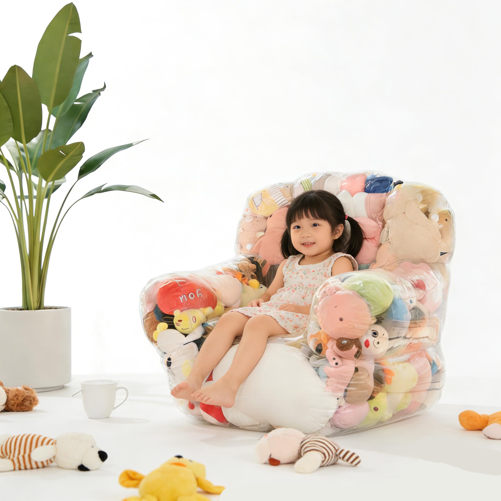 ぬいぐるみソファ Amazon.co.jp: ぬいぐるみ 収納 ソファ 透明 ぬいぐるみ 椅子 収納