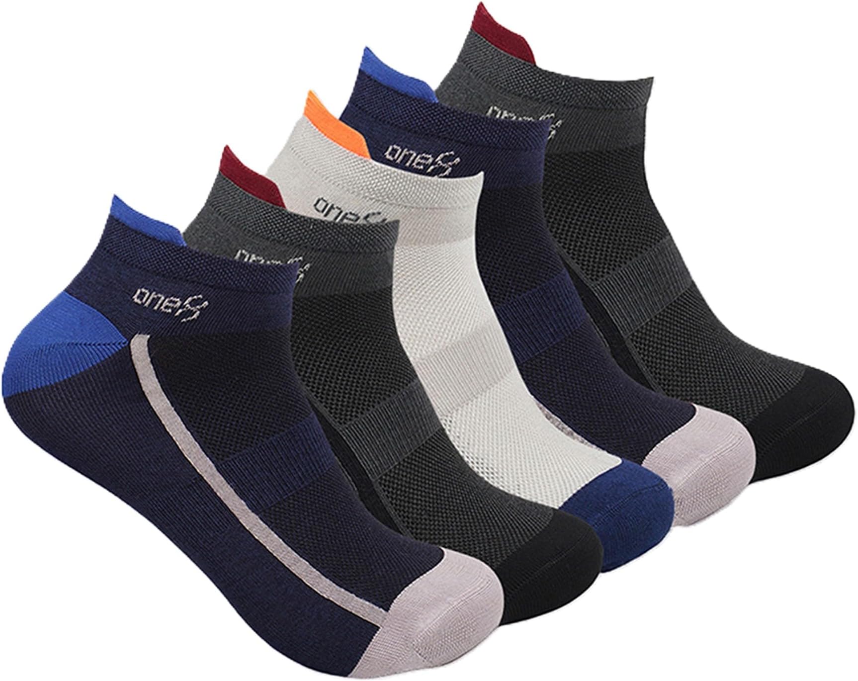 Polyester Blend By Virat Kohli MOISTURE MANAGEMENT Breathable Men's Running, Gym & Training Ankle Ankle Length Socks (Pack of 5), Multicolour