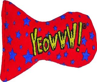 YEOWWW Stinkies Stars Cat Toy, red with blue stars