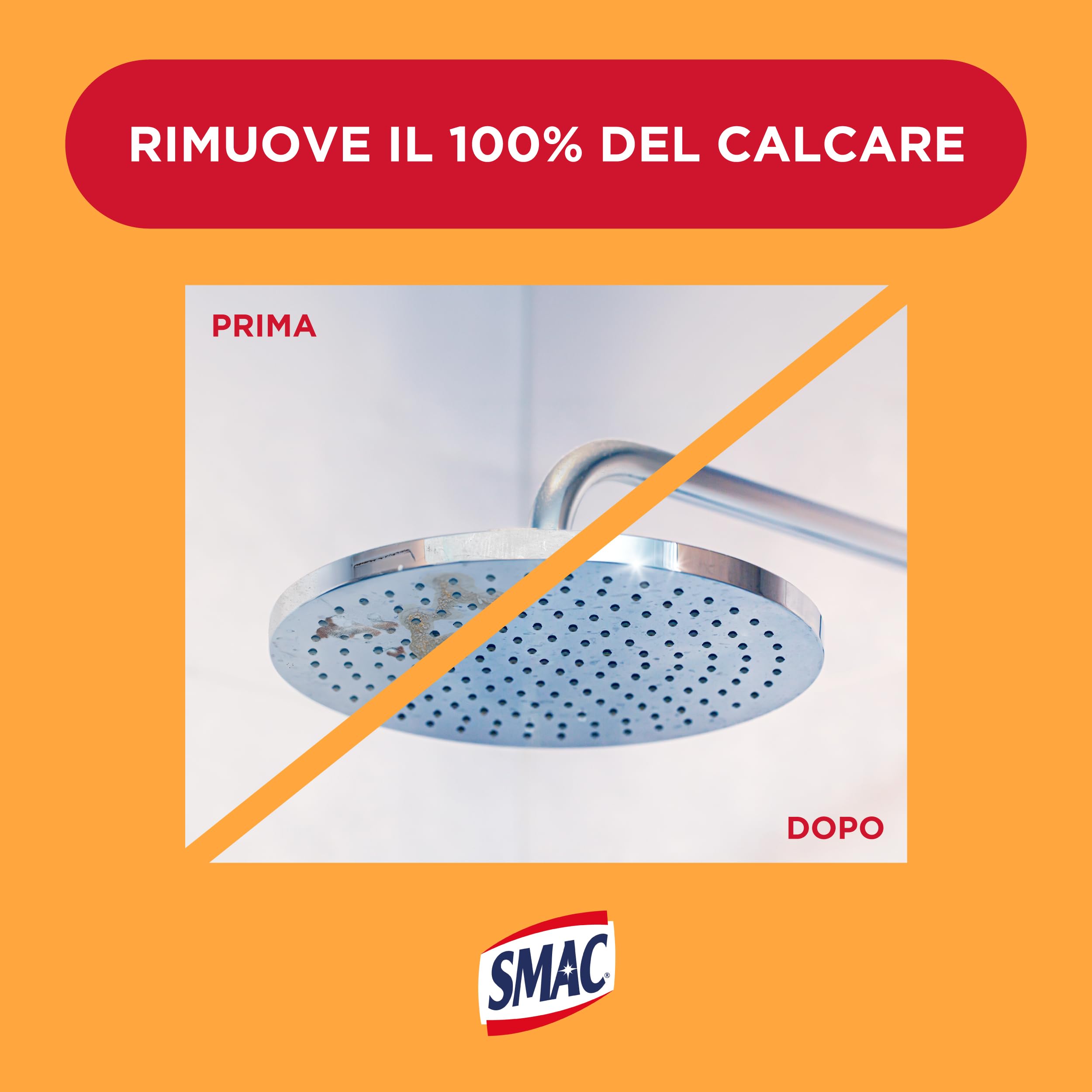 Smac - Sgrassatore Scioglicalcare Profumato, Detergente Spray Multisuperficie con Azione Anticalcare, Splendore Imbattibile, 650 ml x 12 Pezzi