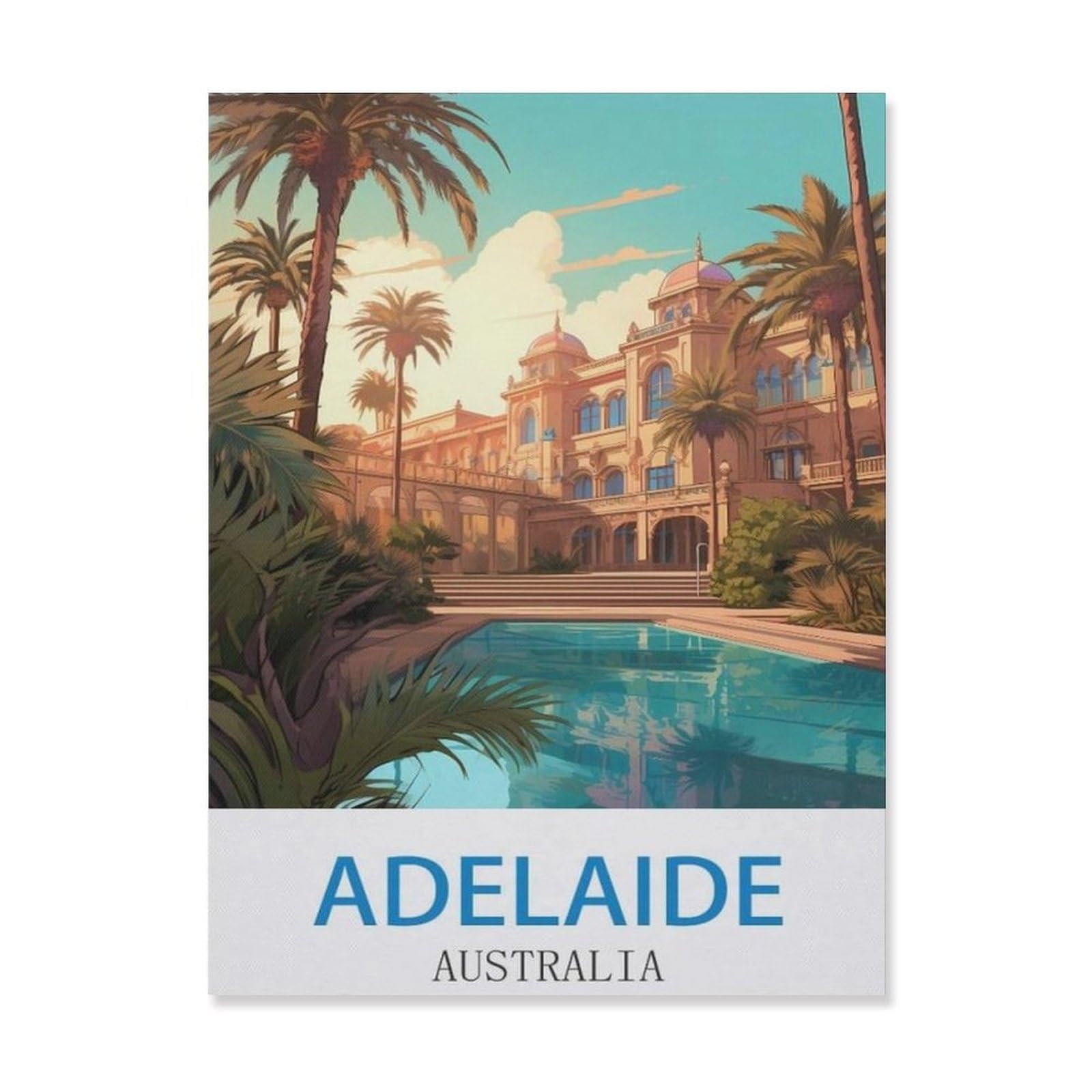 Farmhouse Bathroom Decor Wall Art Funny Bathroom Wall Decor Signs，Adelaide Australia，Tin Sign Home Decor(15x30cm）6x12 inch-EG48