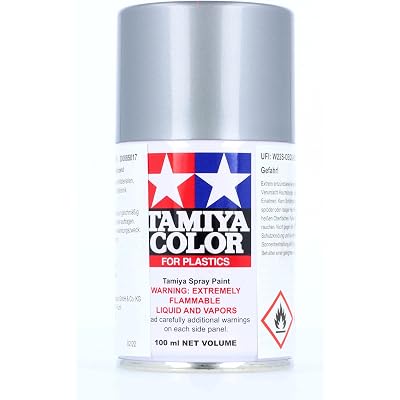 Tamiya 85017 Lacquer Spray Paint, TS-17 Gloss Aluminum - 100ml Spray Can