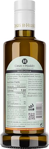 Miniatura 7 de Casas de Hualdo, Manzanilla, Aceite de Oliva Virgen Extra, Importado de España (250 ML Pack de 3)