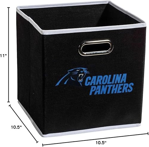 Miniatura 208 de Cubo de almacenamiento Franklin Sports, de tela, del equipo de la NFL, apto para adaptarse a contenedores de almacenamiento (11 x 10.5 x 10.5), San