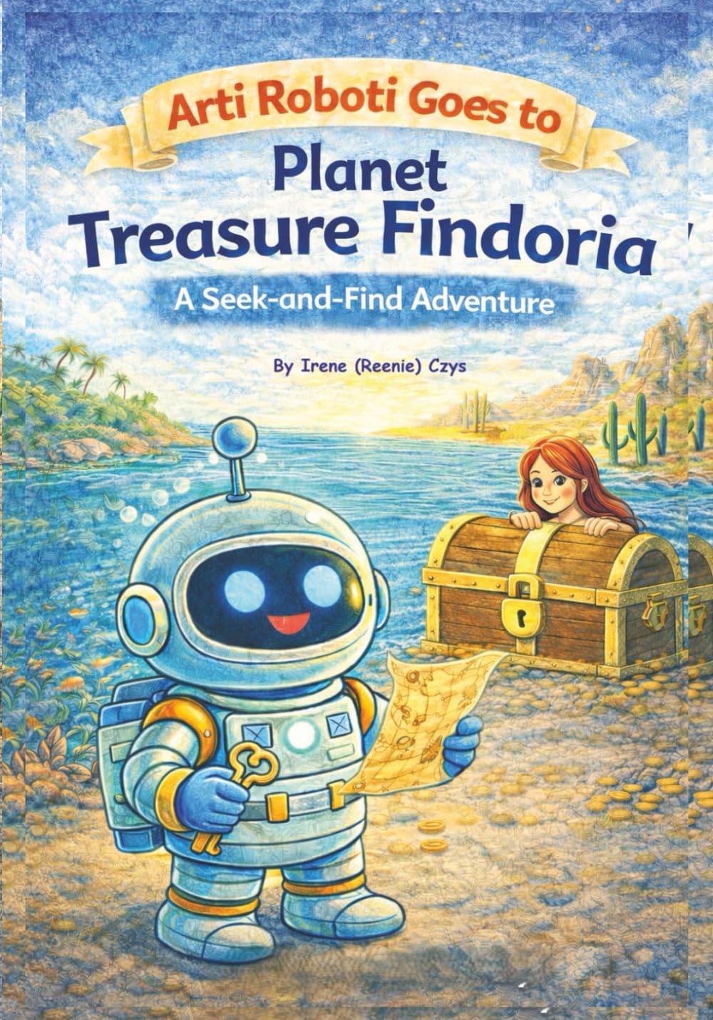 Arti Roboti Goes To Planet Treasure Findoria: A Seek and Find Treasure Hunt Adventure (Arti Roboti Adventure books)