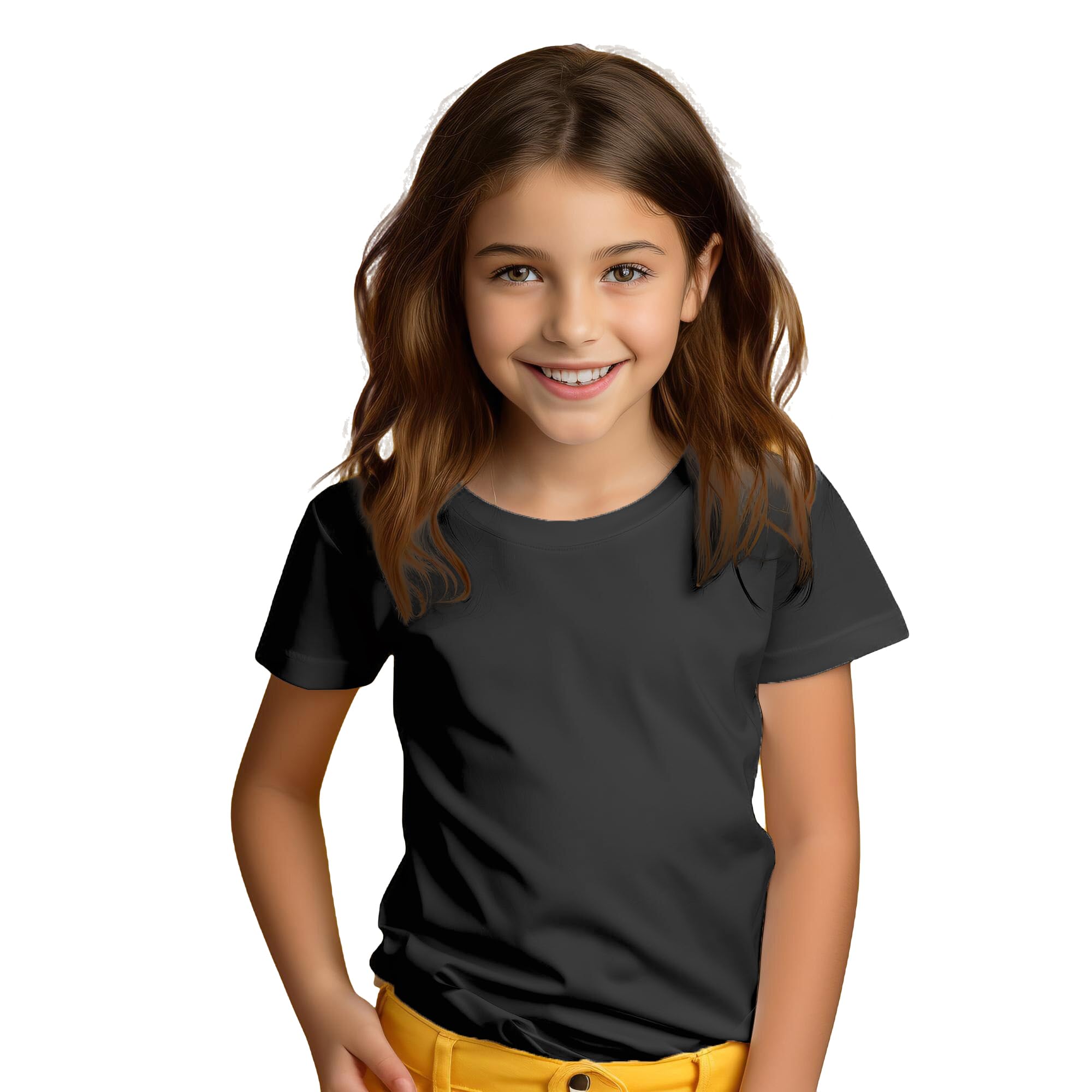 Camiseta algodón orgánico Manga Corta para niños y niñas - Camiseta Eco con 160 g/m Durable, cómoda y Elegante