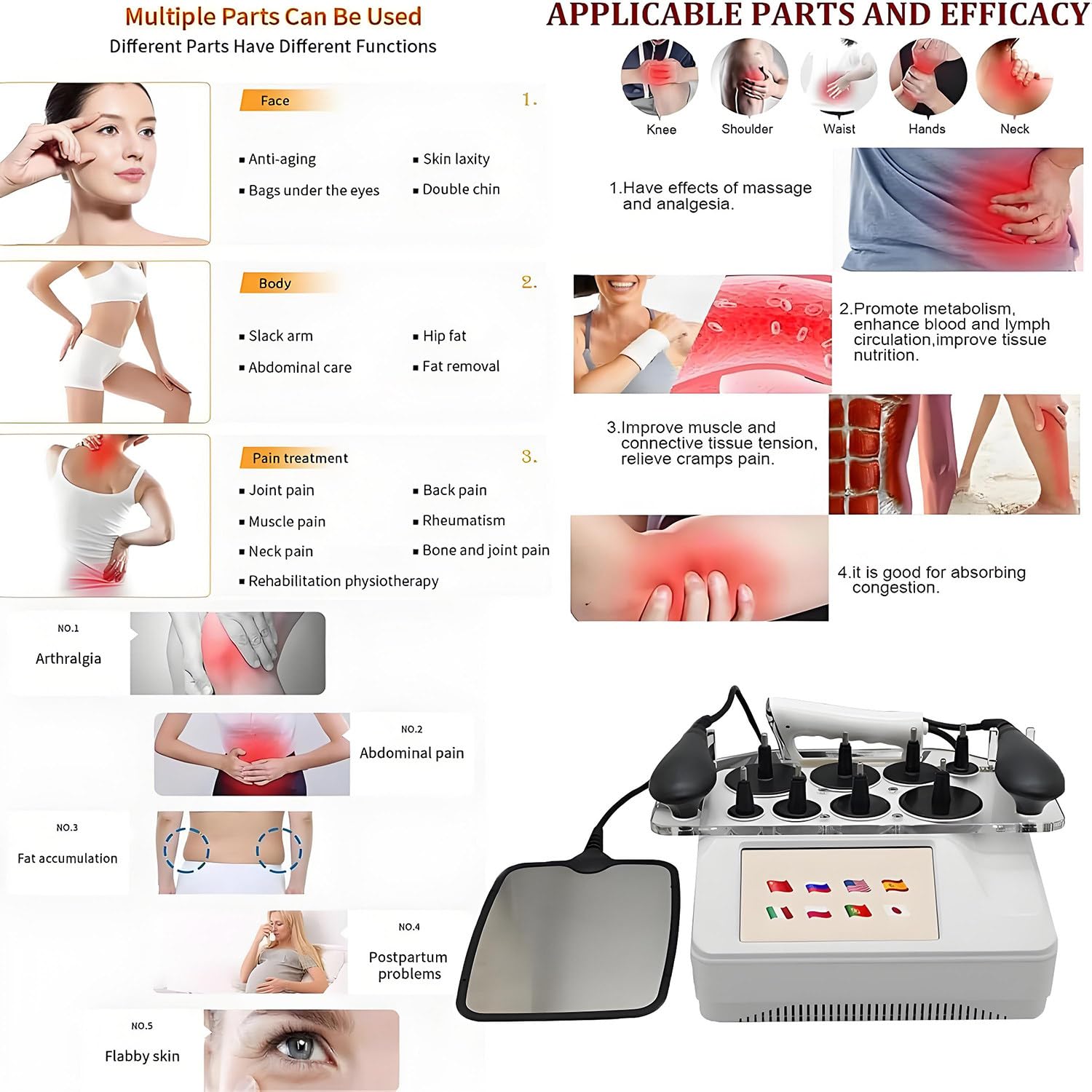 Przenośna, penetrująca terapia RF Tecar RET CET Diatermia Pielęgnacja ciała Głębokie zdrowie System rozgrzewający Spa Ulgę w bólu Utrata wagi Lifting i ujędrnianie skóry
