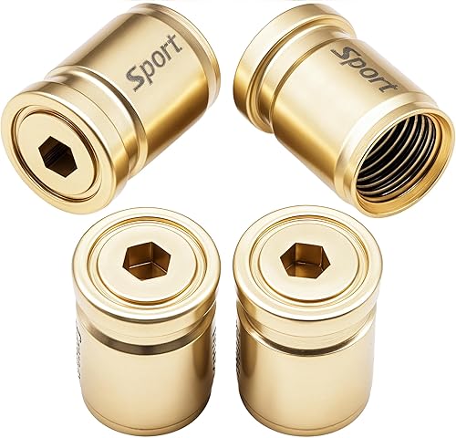 Tapas de válvula de neumático deportivo, 4 unidades, antirrobo, universales, aluminio, cilindro elíptico con junta tórica, para automóviles,