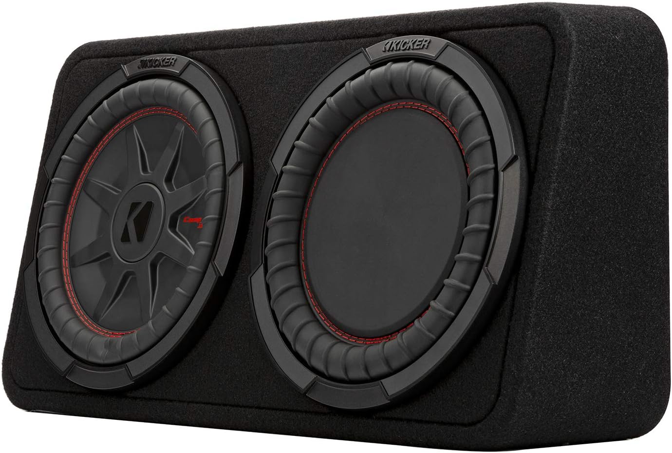 KICKER CompRT 10"(25cm) subwoofer in Thin Profile encl, 2ohm, RoHS Compliant