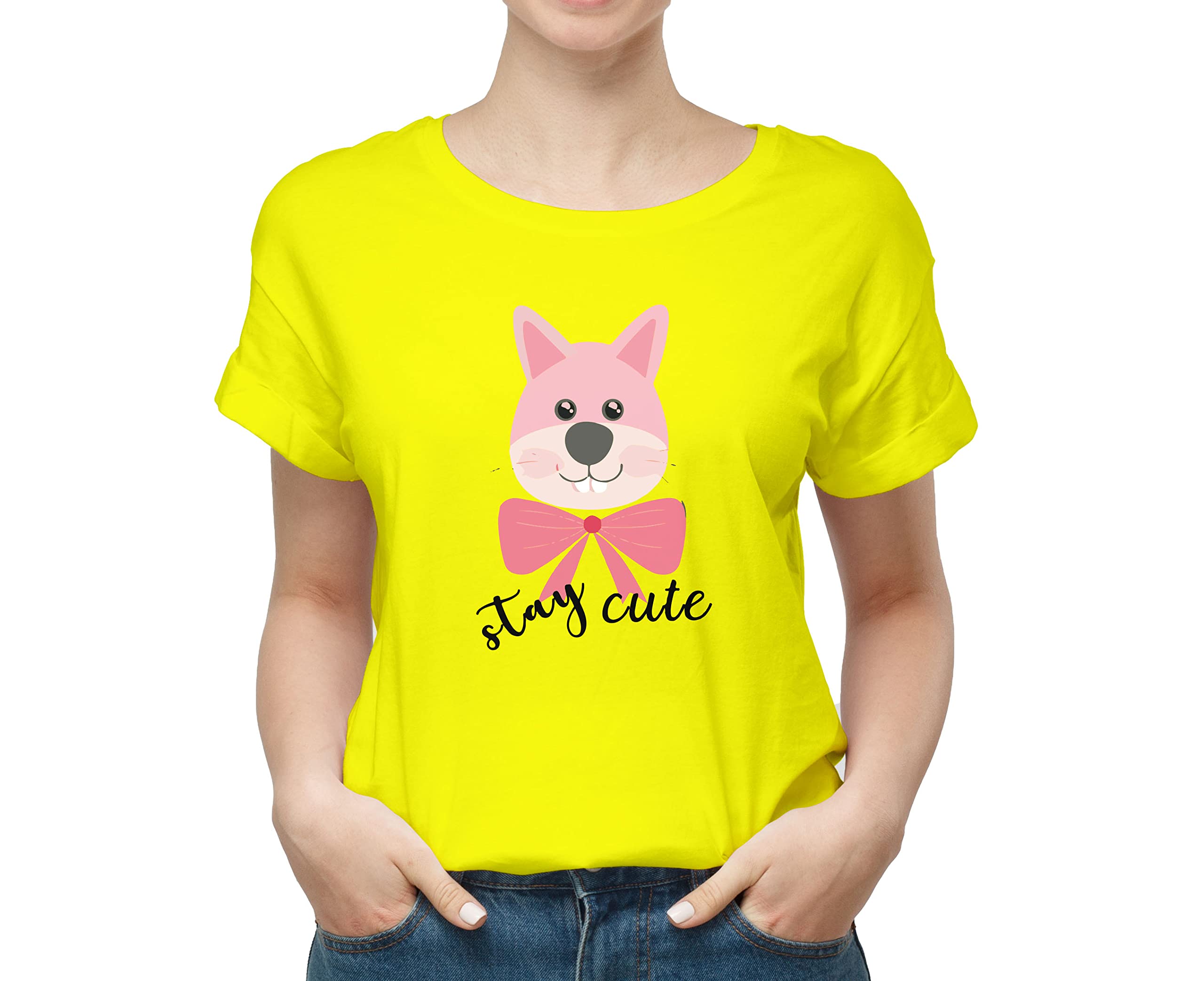 Vegon Kart Dog Cute Puppy P 100% Cotton Round Neck Printed T Shirt for Men Women, Dog Lover t Shirt, Yoga Tshirt, Pet Lover t Shirt, Pug t Shirt Yellow (B0BMB2RZRS) Amazon Price History, Amazon Price Tracker
