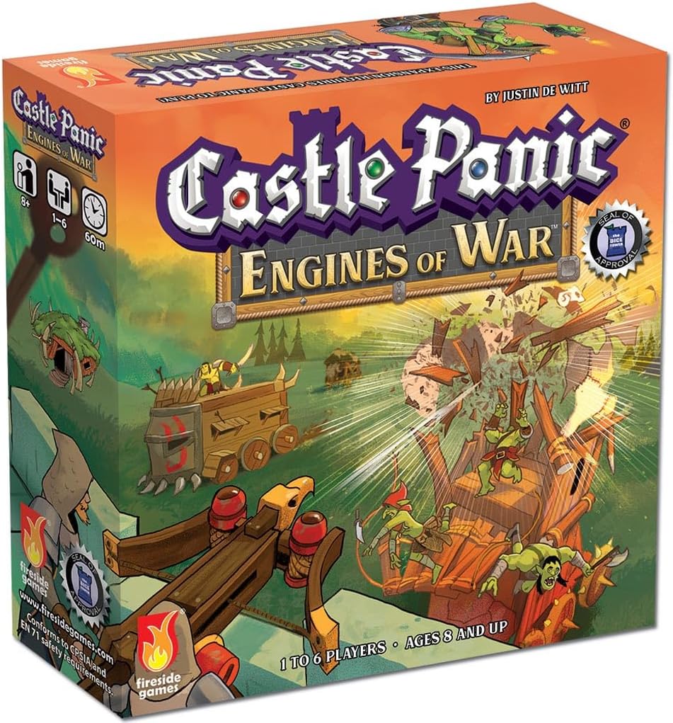 Engines of War ⎸Castle Panic Expansion ⎸Board Game for Adults and Family ⎸Cooperative Board Game ⎸Ages 8+ ⎸for 1 to 6 Players