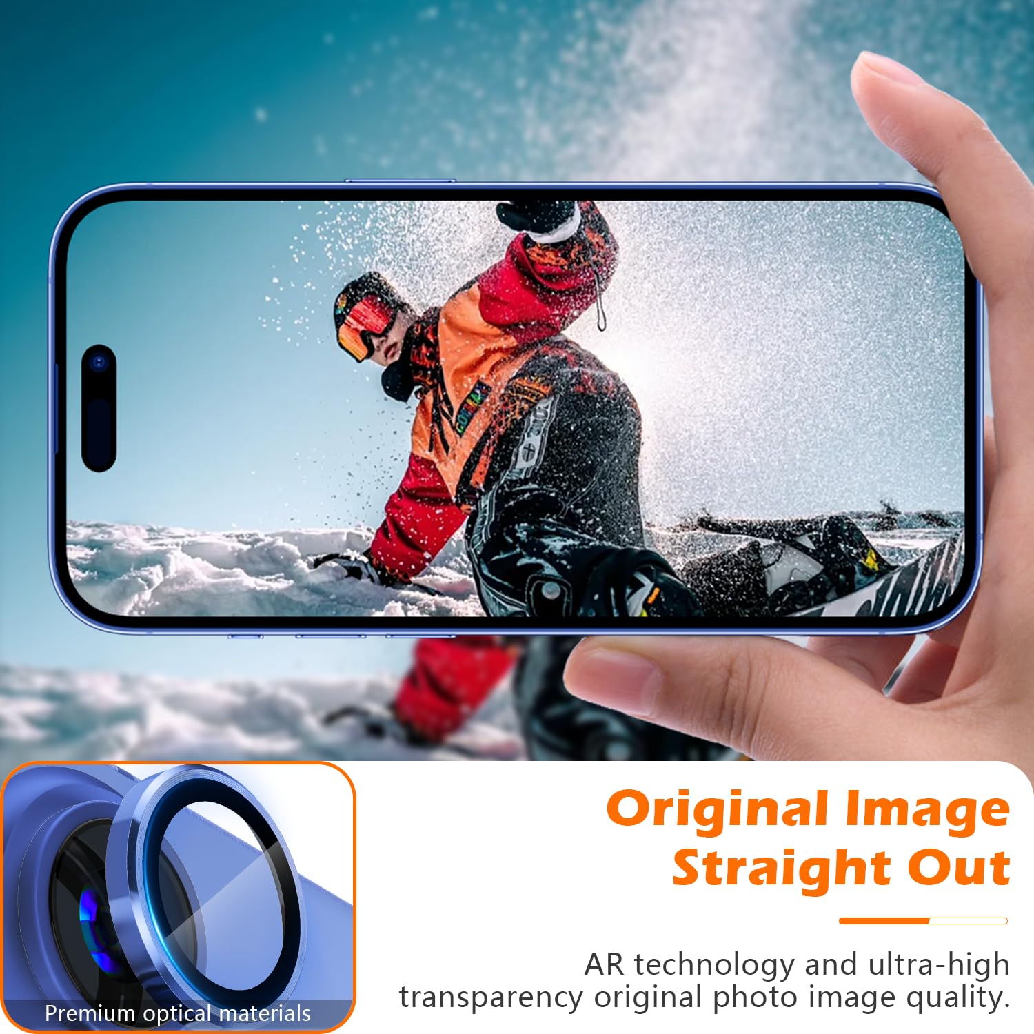 imluckies Camera Lens Protector for iPhone 16 / iPhone 16 Plus - Image 3