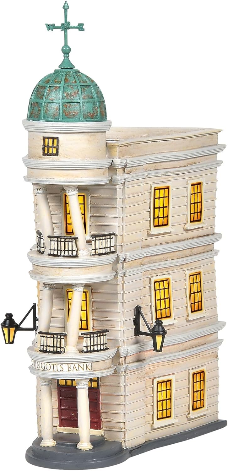 Department 56 Harry Potter Village Gringotts Bank Lit Building, 10.16 Inch, Multicolor